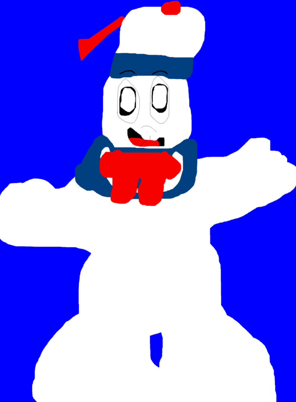 Stay Puft Marshmallow Man New For 2014 MS Paint^0^ by Falconlobo
