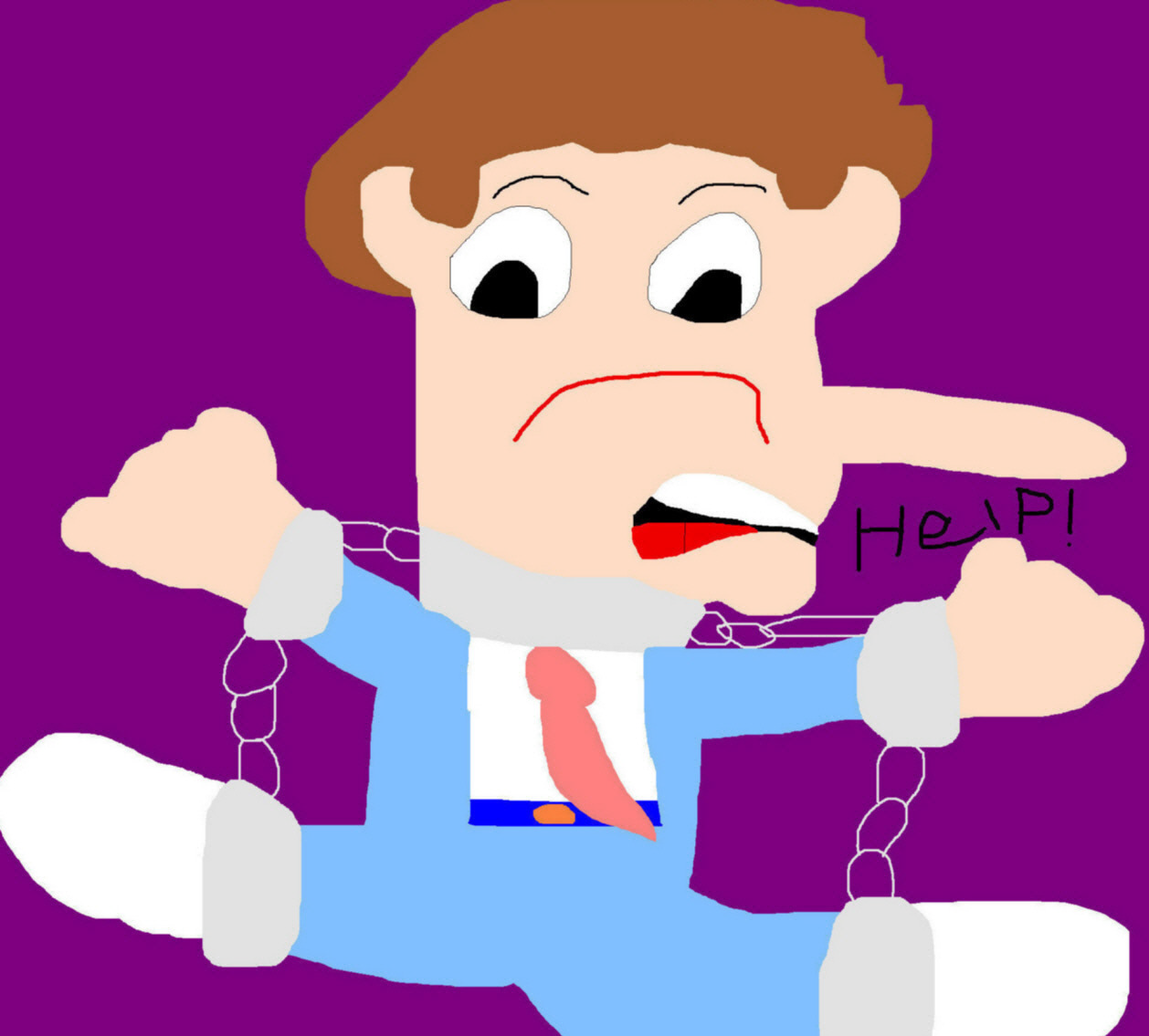 Poor Norman Normanmeyer Caught In A Trap Again Ms Paint^0^ by Falconlobo