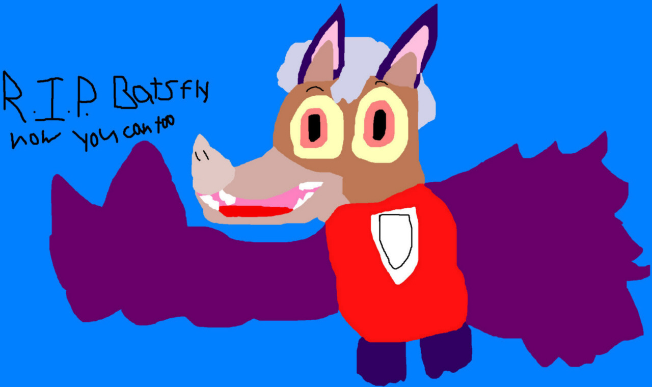 R.I.P. Bats Fly Now You Can Too MS Paint by Falconlobo
