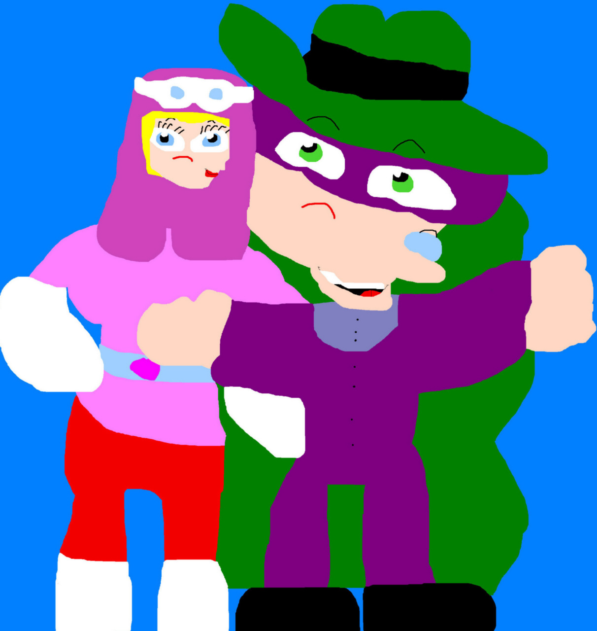 The Hooded Durp And Penelope Durpstop MS Paint^^ by Falconlobo