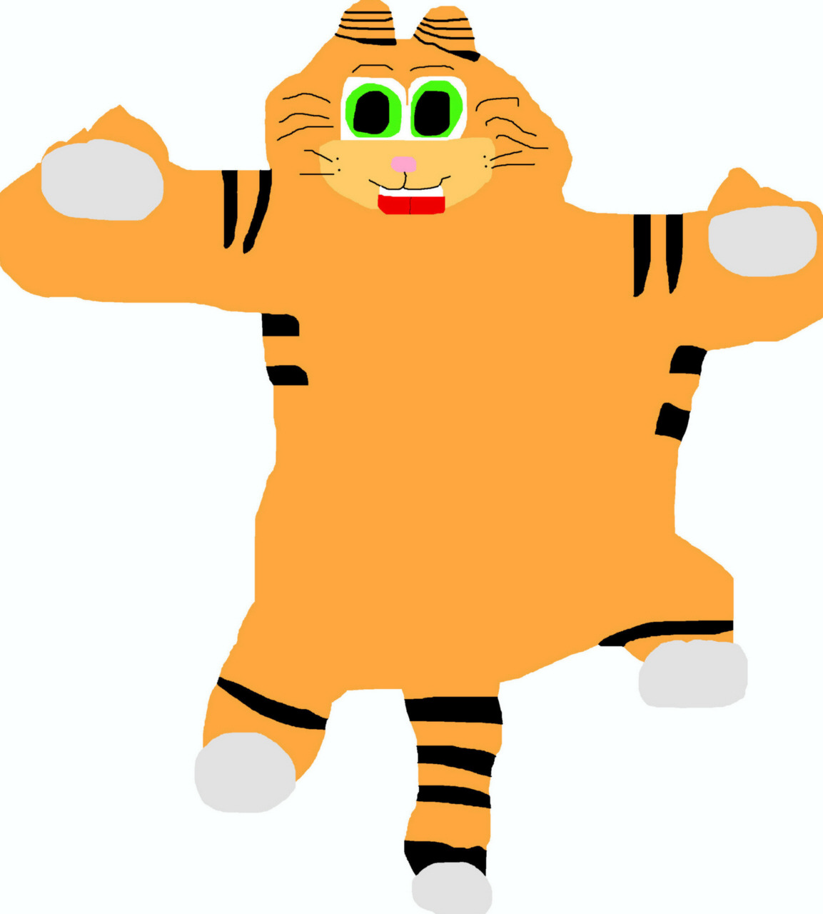 Garfield The Fat Cat Stuck On  MS Paint^^ by Falconlobo