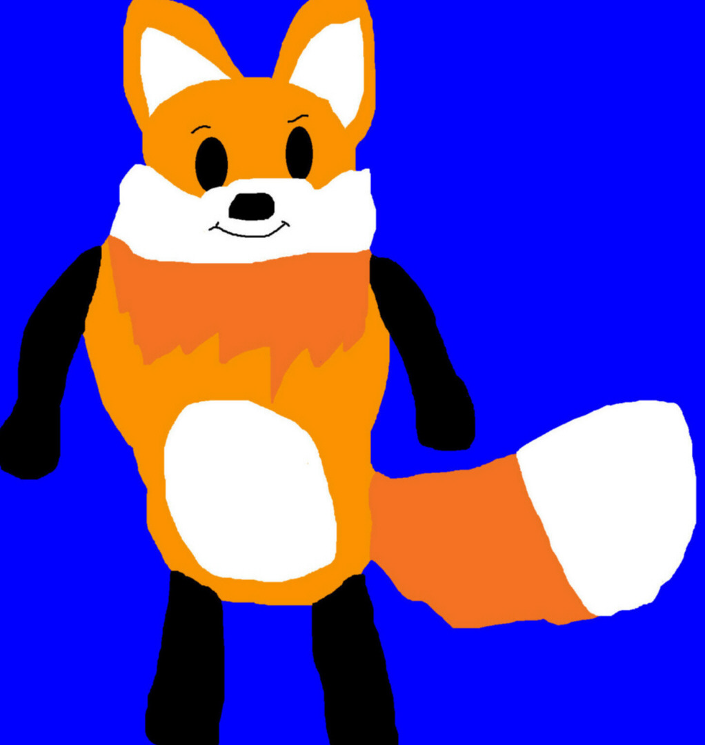My Fox Plush MS Paint Plush Ref Used^0^ by Falconlobo