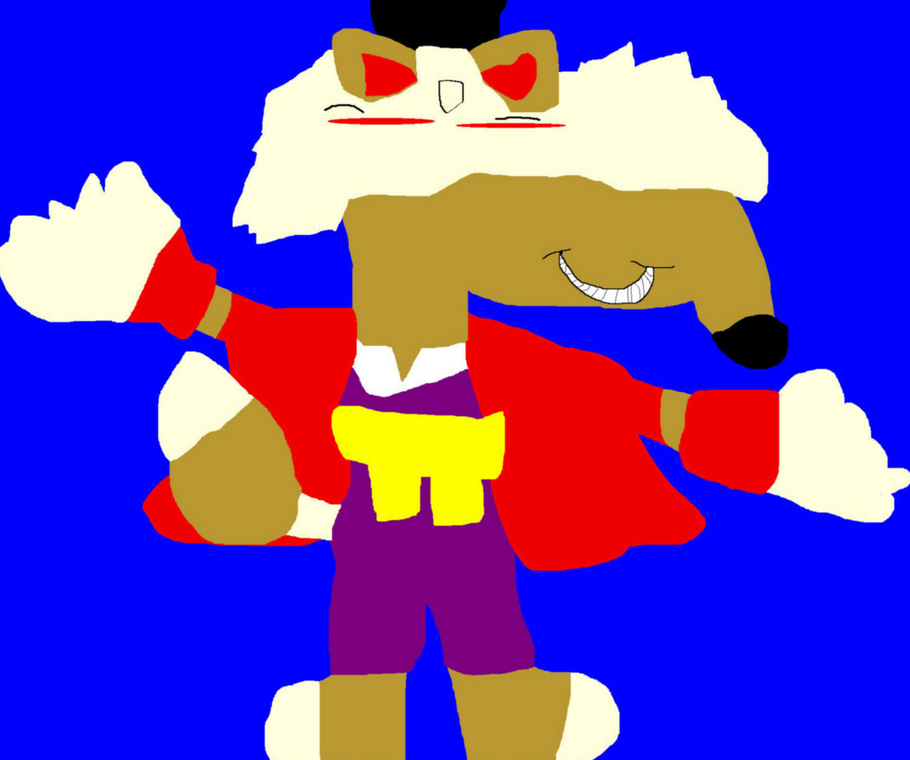 The Big Cheesy Fox Villain MS Paint by Falconlobo