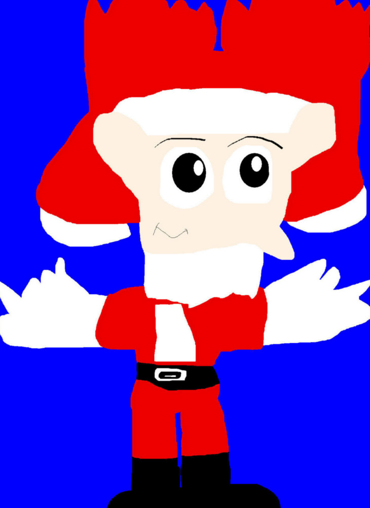 Cute Noodman Chibi Santa Outfit Alternate MS Paint^o^ by Falconlobo