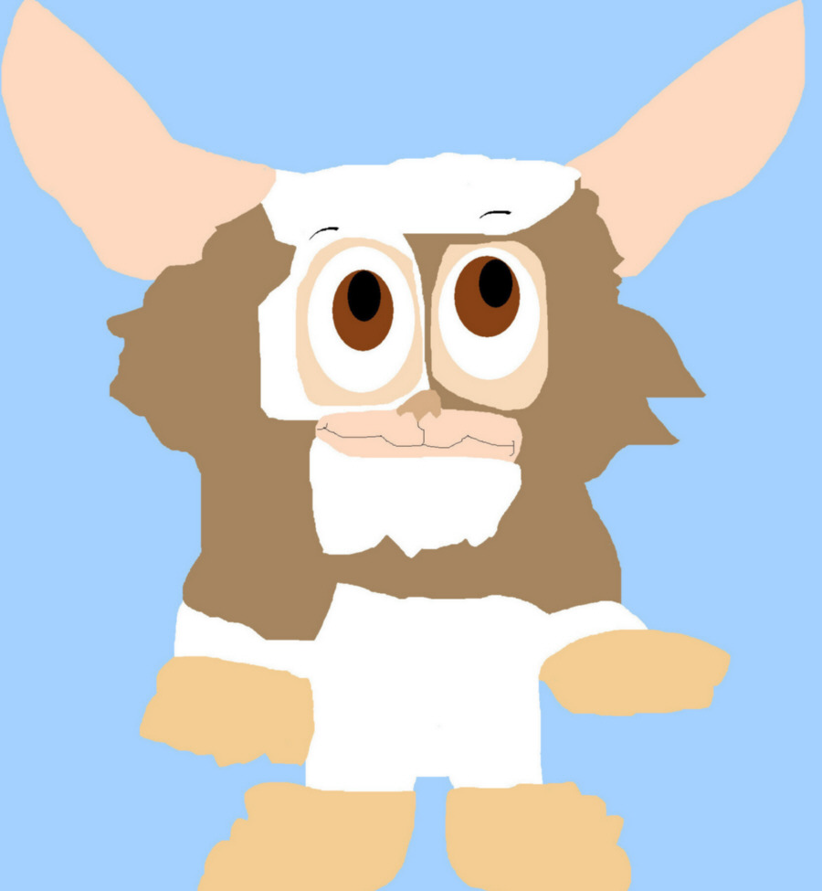 Gizmo in a Toonier Style MS Paint by Falconlobo