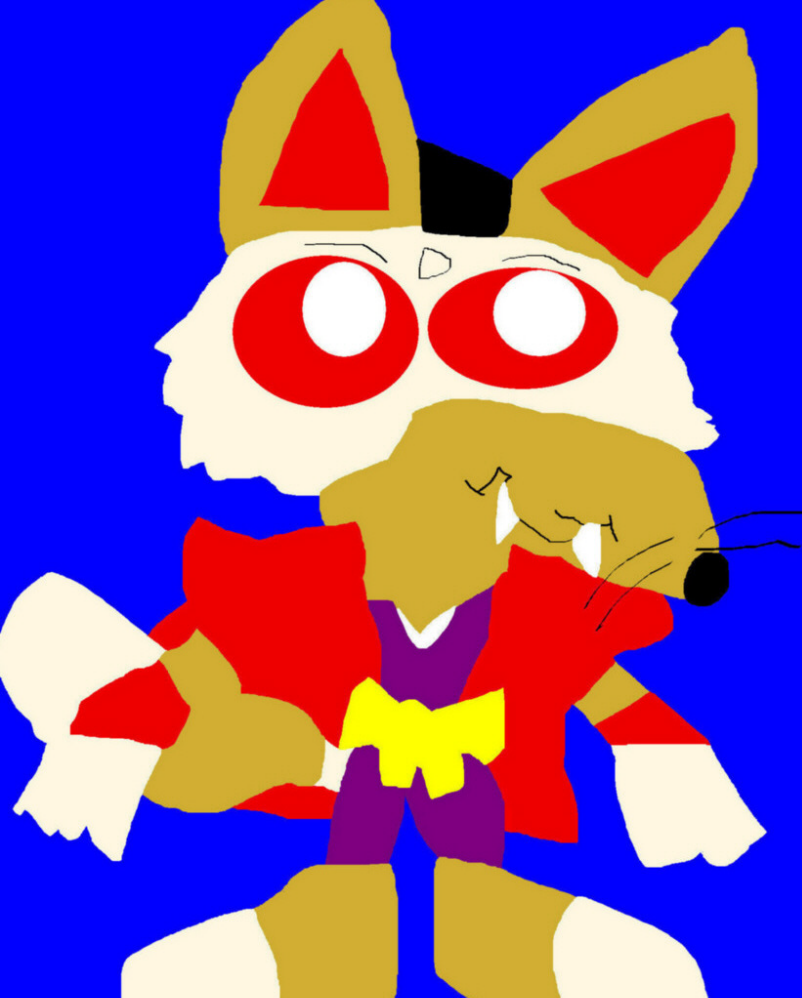 Extreamly Chibi Big Cheese MS Paint With Fangs^^^ by Falconlobo