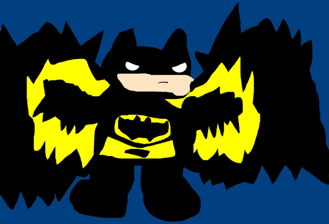Random Chubby Chibi Batman MS Paint by Falconlobo