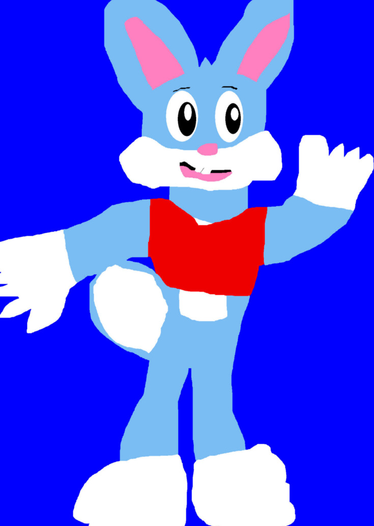 A Somewhat Older Buster Bunny MS Paint by Falconlobo