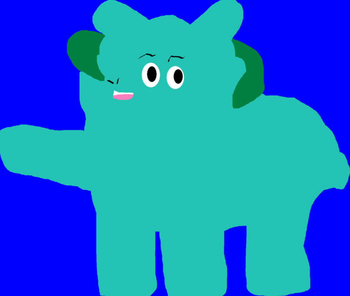 A Random Green Sheep For Year Of The Green Sheep 2015 MS Paint by Falconlobo
