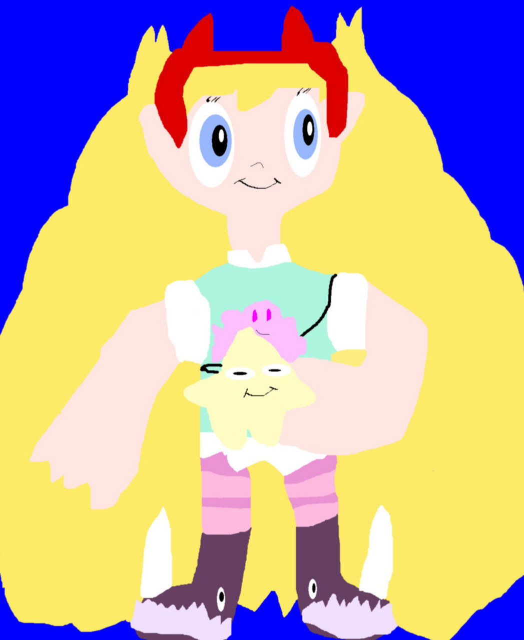 Star Butterfly Chibi Request MS Paint For STORMERS-ATTiTOONS Of Furaffinity by Falconlobo