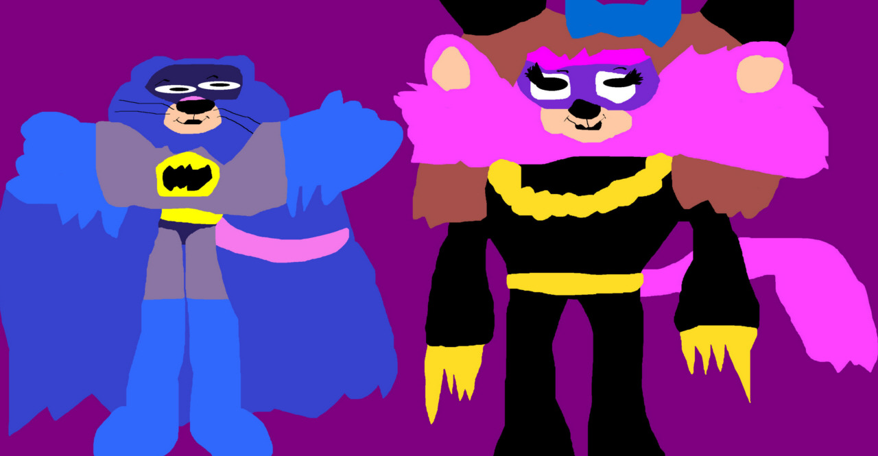 SnagleBat And Lilah Lion As Catwoman Added MS Paint by Falconlobo