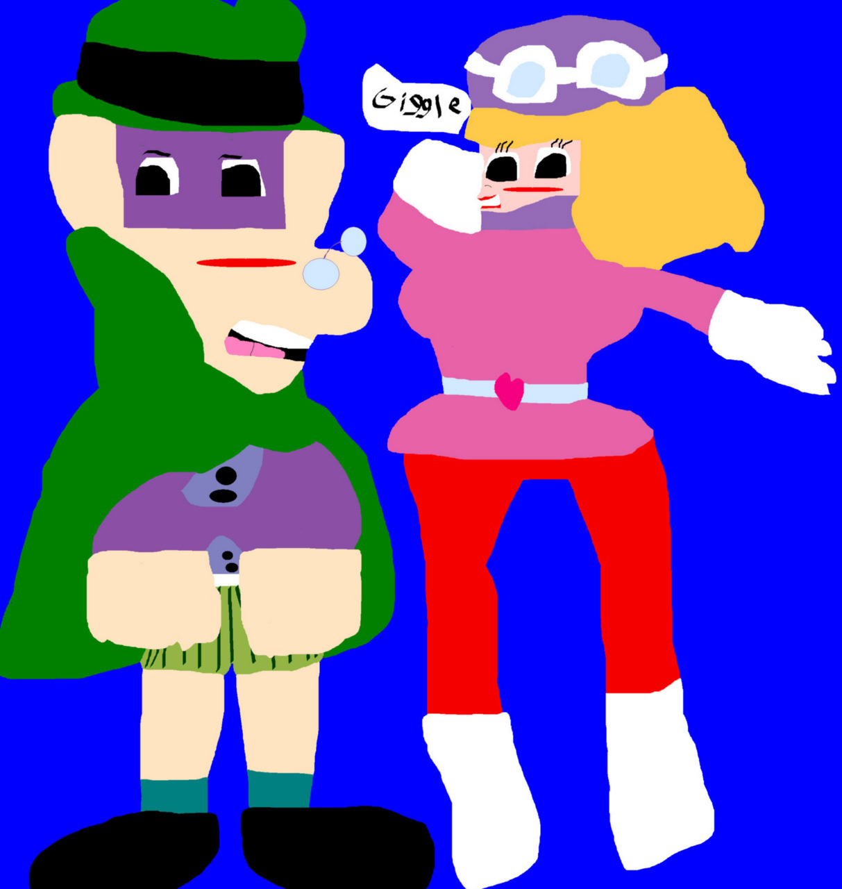 Hooded Claw Has Lost His Pants Penelope Pitstop Giggles MS Paint by Falconlobo