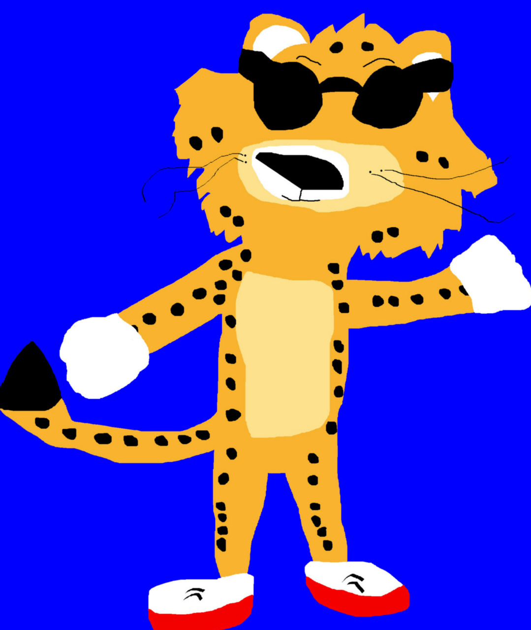 Chester Cheetah MS Paint New For 2015 Again^^ by Falconlobo