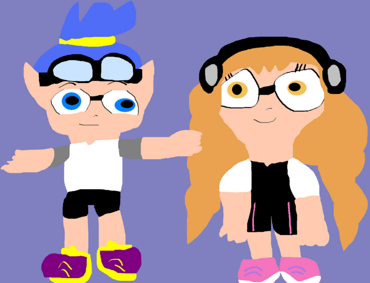 Inklings Male And Female Request MS Paint^^ by Falconlobo