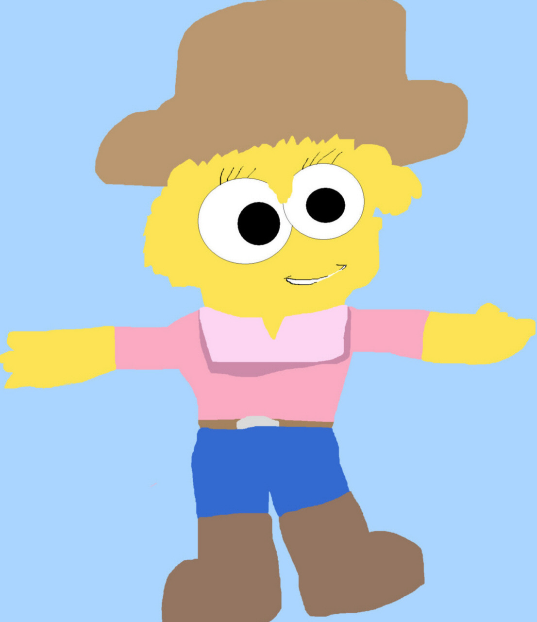 Cowgirl Lisa Simpson Request MS Paint by Falconlobo