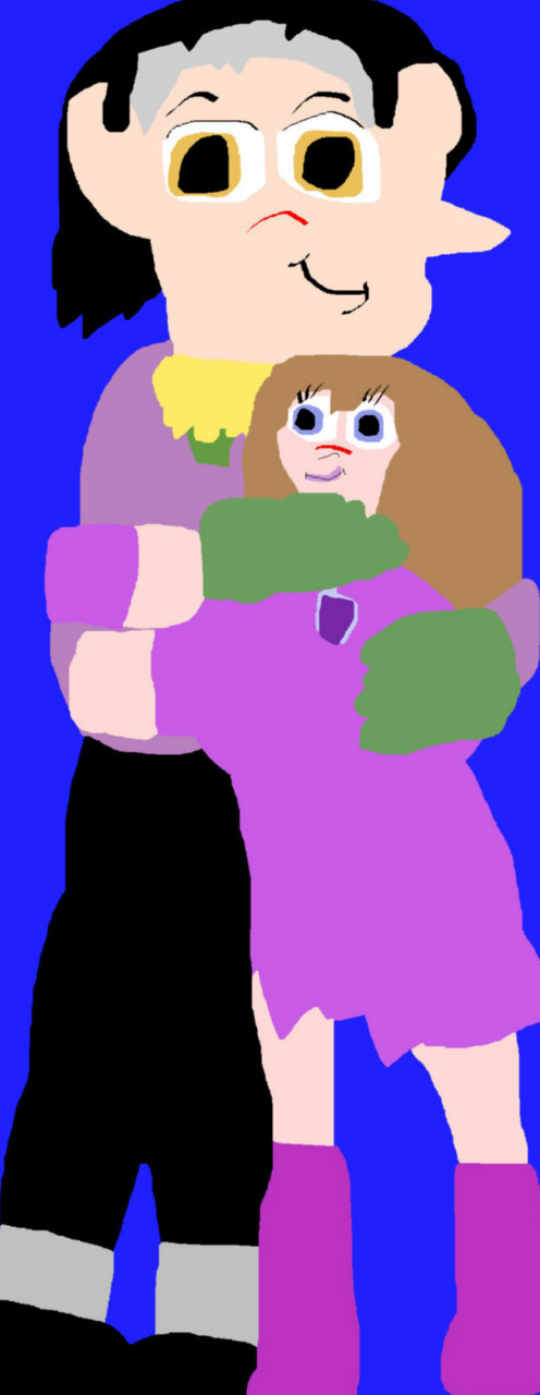 Cedric And Sofia Hugging MS Paint^^ by Falconlobo