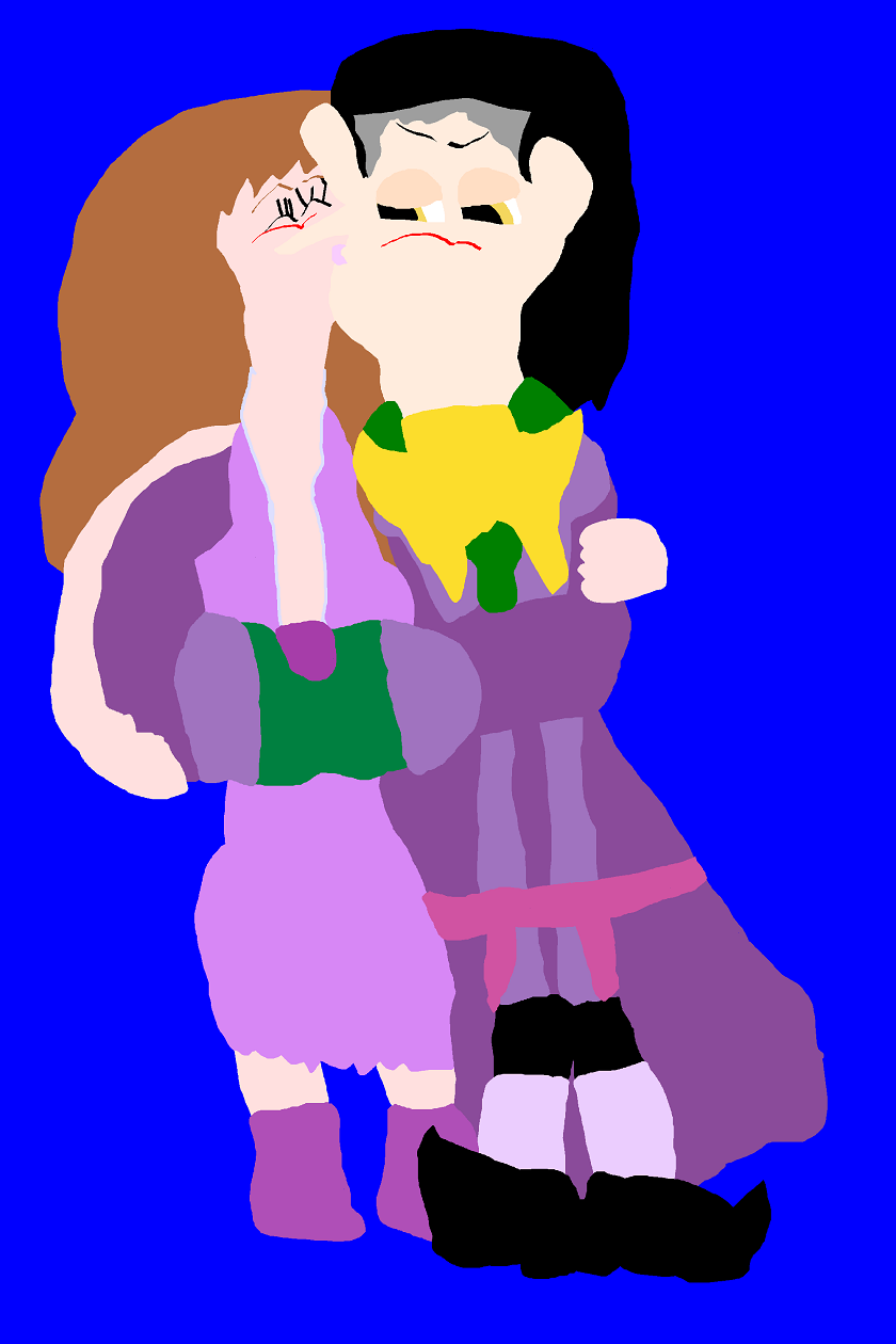 Cedric Got A Kiss After Dancing With Sofia MS Paint by Falconlobo