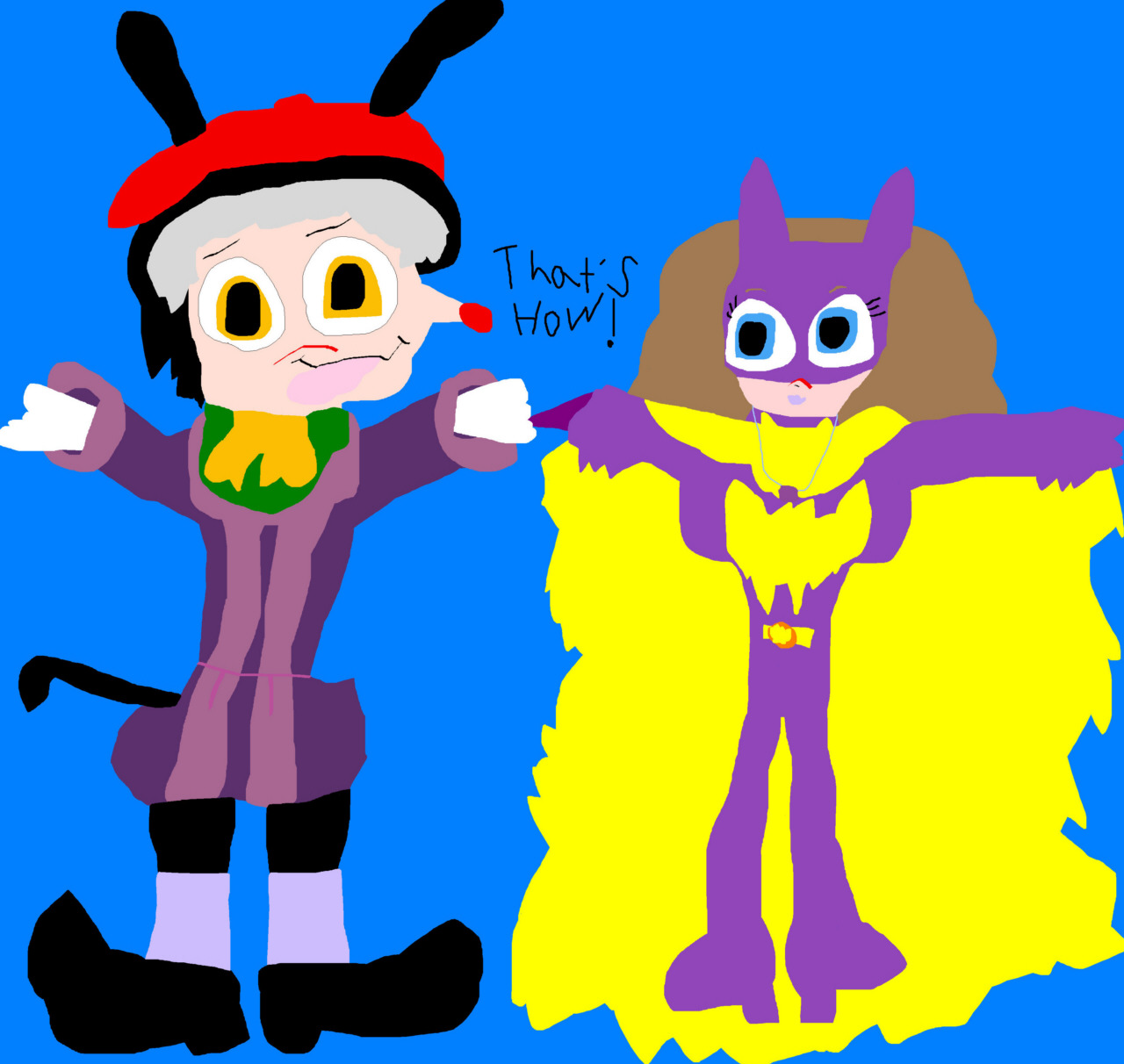 Cedric's Costume For Halloween Part Two Sofia Added MS Paint by Falconlobo