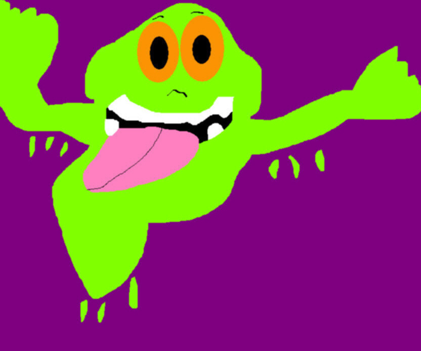 Slimer Ms Paint Newer For 2015^^ by Falconlobo