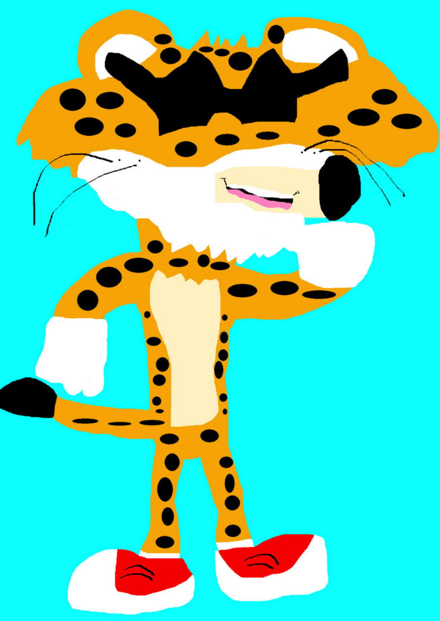 Chester Cheetah Again Newer MS Paint For 2015^^ by Falconlobo