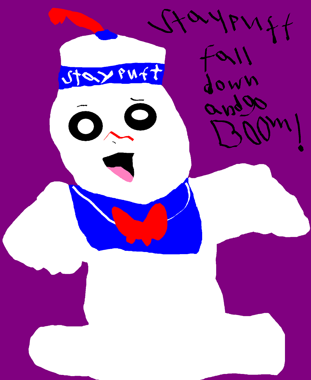 Staypuft Fall Down And Go Boom MS Paint by Falconlobo