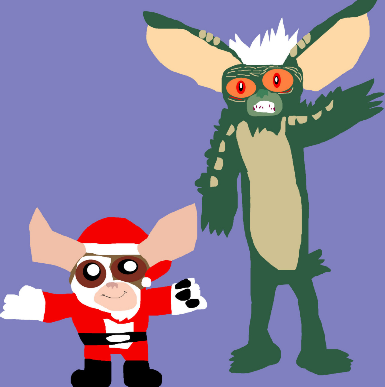 A Very Gremlins Christmas Scene MS Paint^0^ by Falconlobo