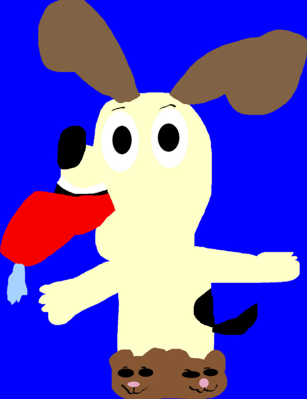 Chubby Odie In Pooky Slippers MS Paint B Day Gift For TeeJay87 by Falconlobo
