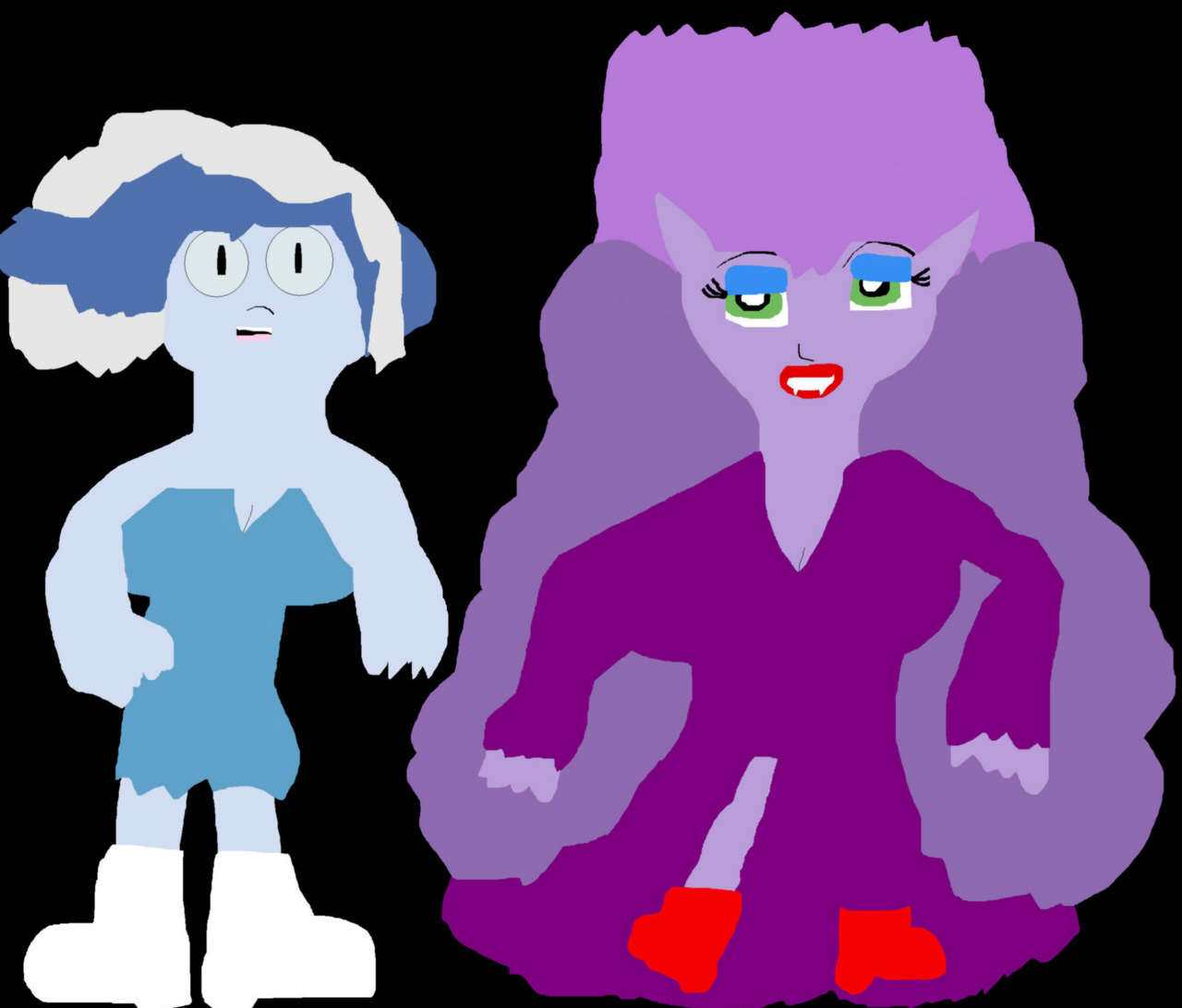 Sibella and Phantasma The Older Years  Request For STORMERS-ATTiTOONS by Falconlobo