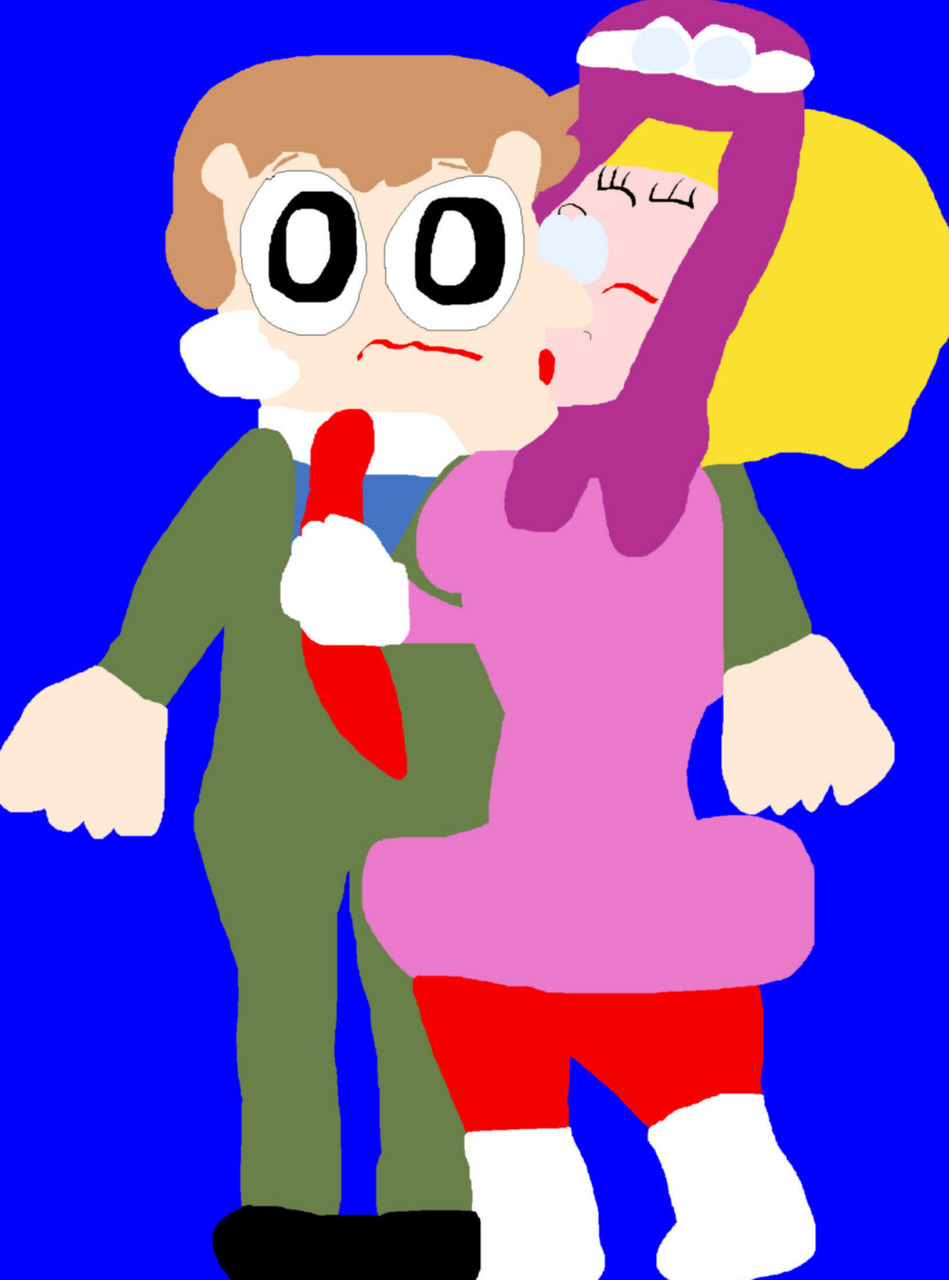Penelope Pitstop X Sylvester Sneekly After The Hand Holding MS Paint by Falconlobo