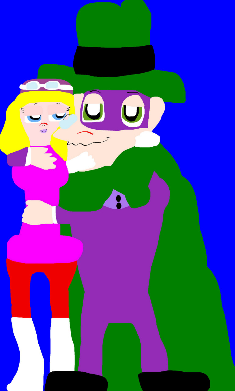 Penelope Pitstop X Hooded Claw In Each Others Clutches MS Paint^ by Falconlobo