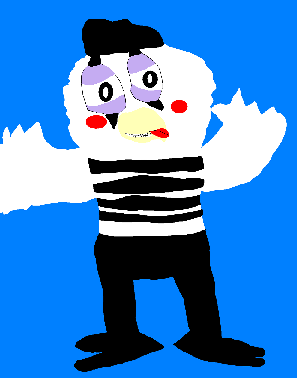 Mime Bird Again MS Paint by Falconlobo