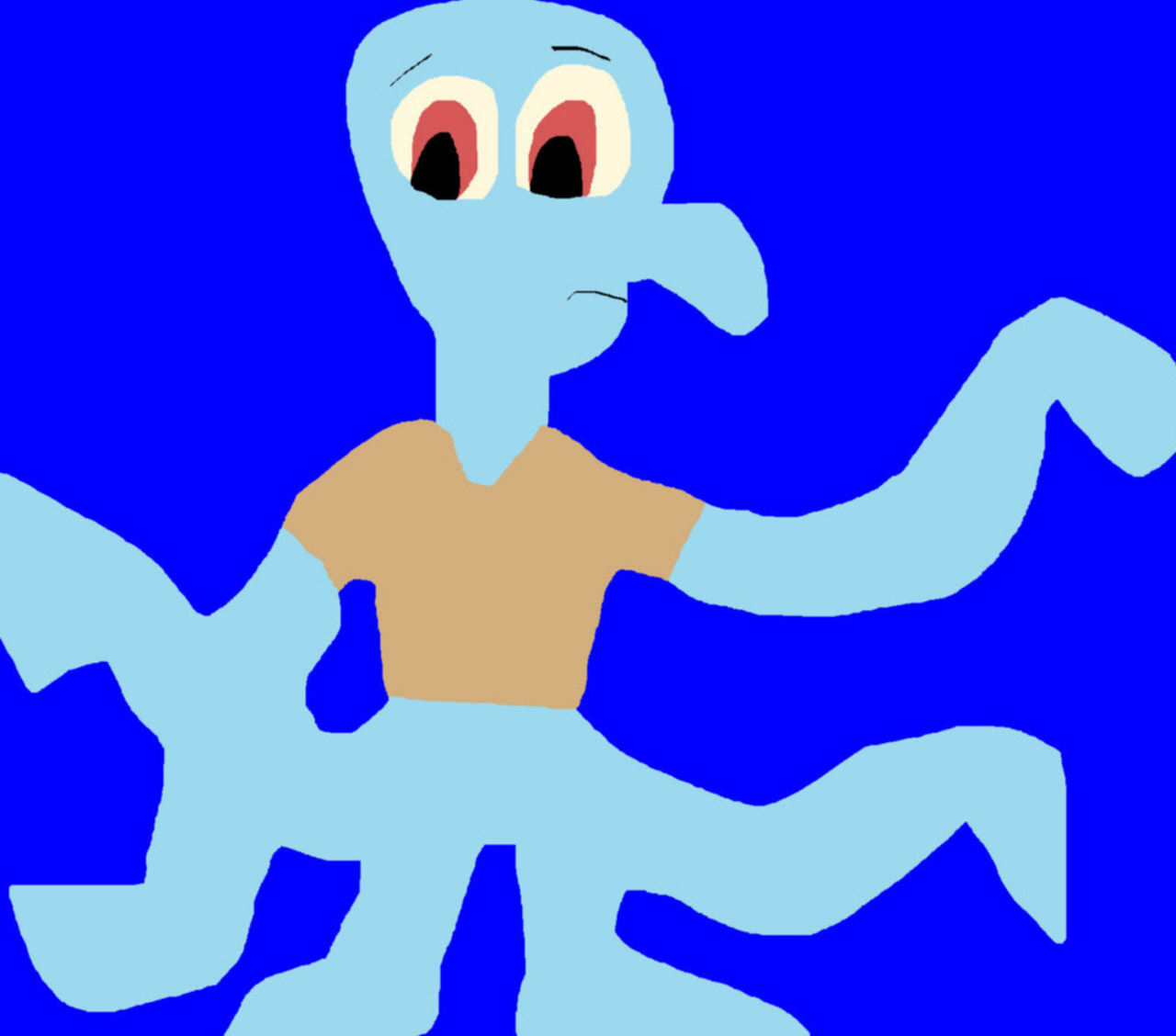 Squidward Is All Tentacles MS Paint I Was Bored by Falconlobo