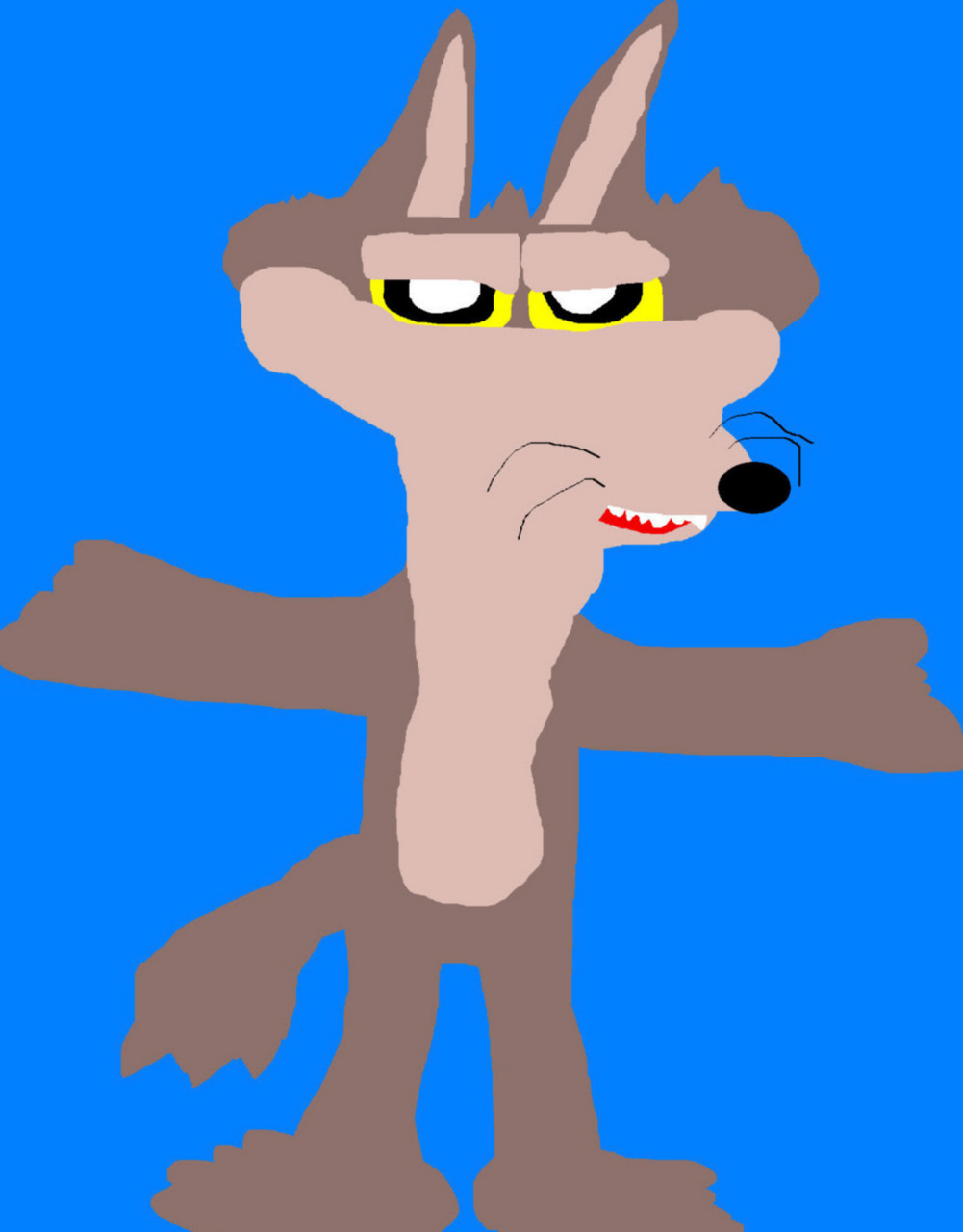 Random Wile E Coyote MS Paint by Falconlobo