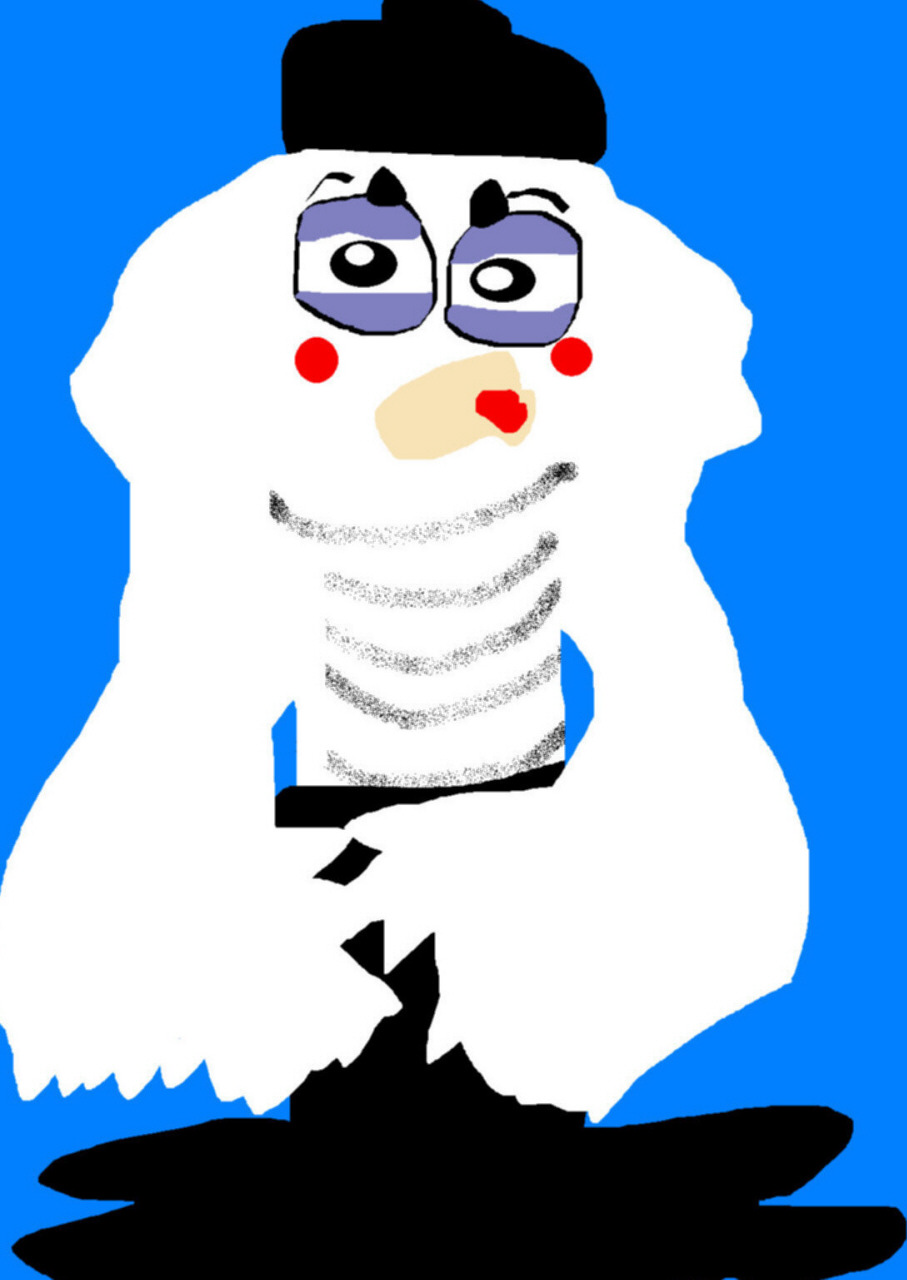 Angry Mime Bird MS Paint^^ by Falconlobo