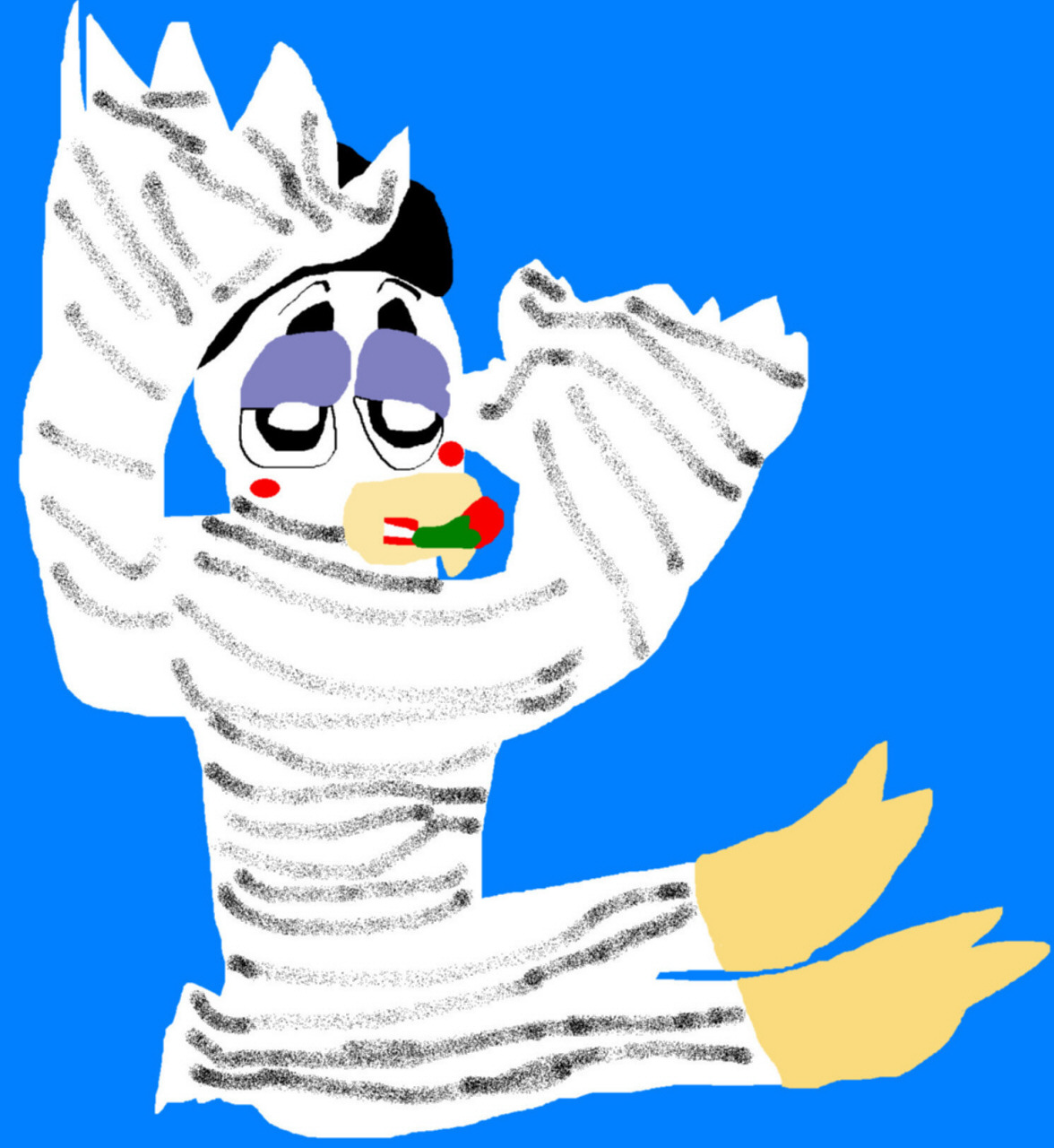 Mime Bird In The Feathers MS Paint^^ by Falconlobo