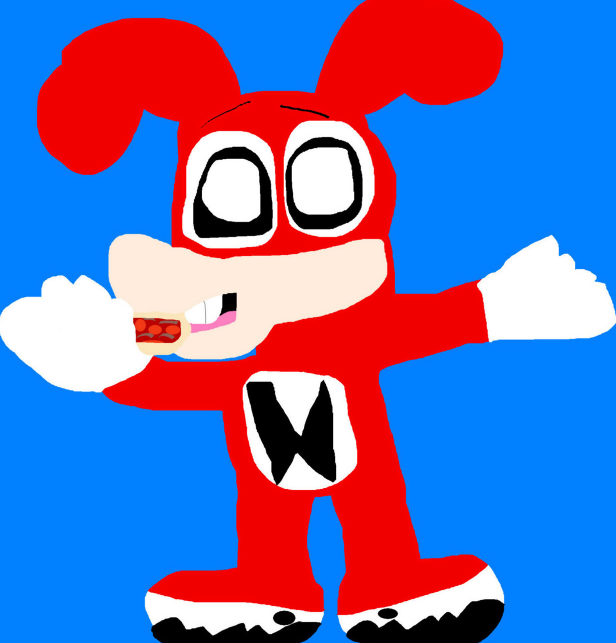 The Noid Caught In The Act MS Paint by Falconlobo