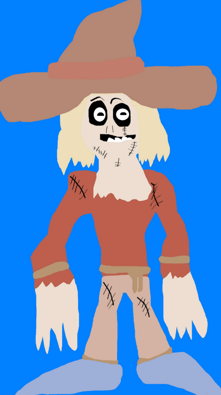 Scarecrow Somewhat Animated Comics Mix MS Paint^^ by Falconlobo