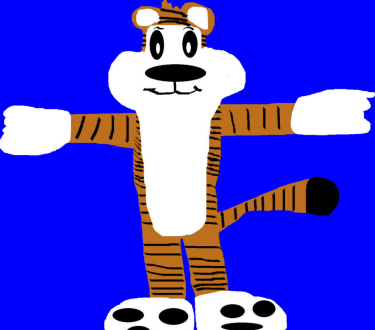 Hobbes MS Paint B Day Gift For Robyn_Paperdoll by Falconlobo
