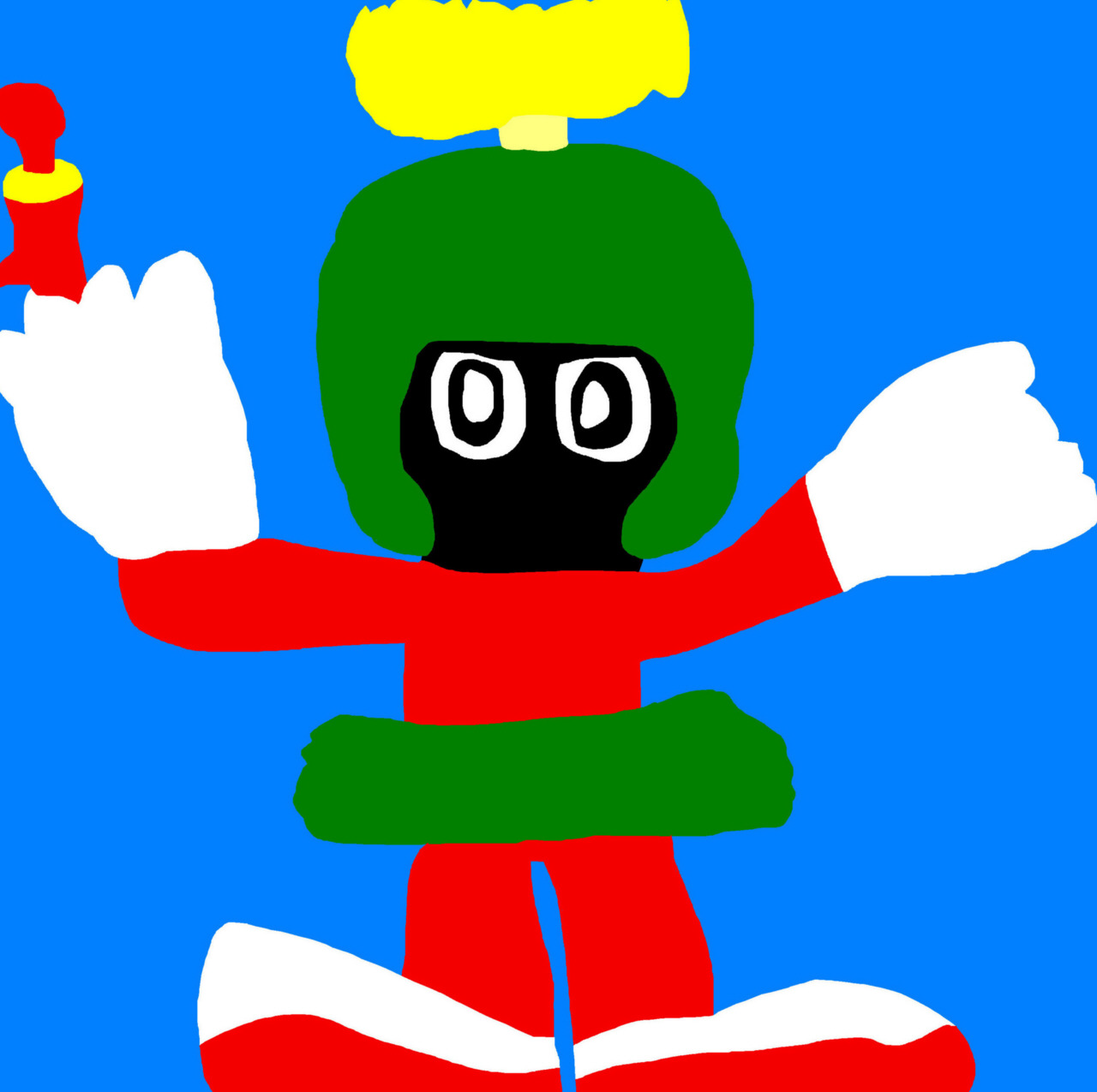 Marvin With A Blaster MS Paint by Falconlobo