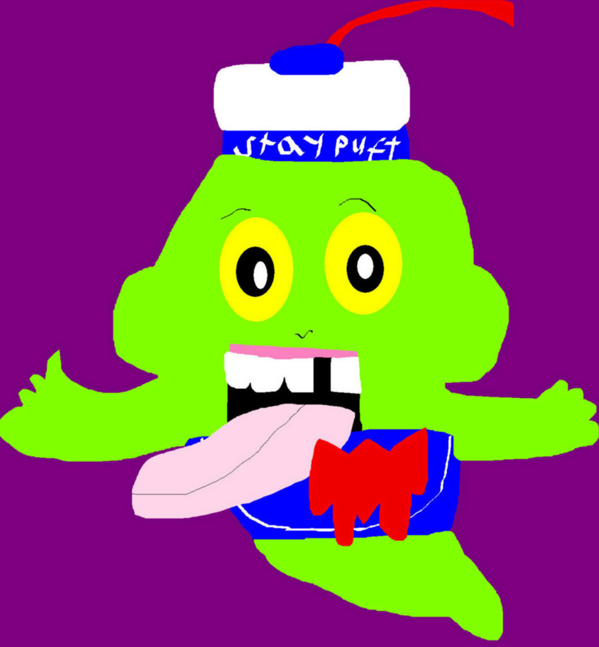 Slimer's Staypuft Costume MS Paint^^ by Falconlobo