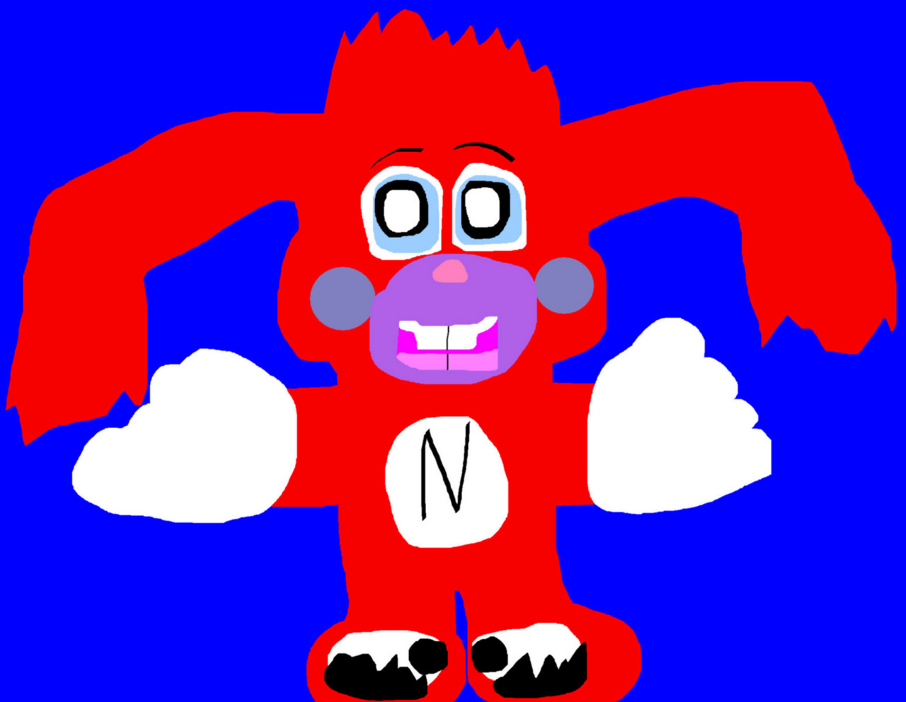 Random Popple Noid MS Paint Early B Day Gift For Scalesforsales by Falconlobo