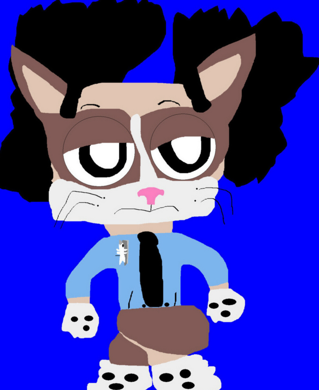 Noodman Grumpy Cat More Toony Version MS Paint^^ by Falconlobo