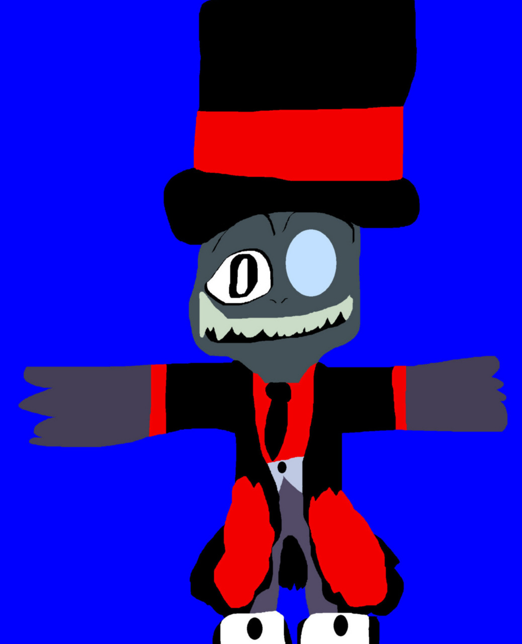 Black Hat is Happy Being Evil MS Paint by Falconlobo