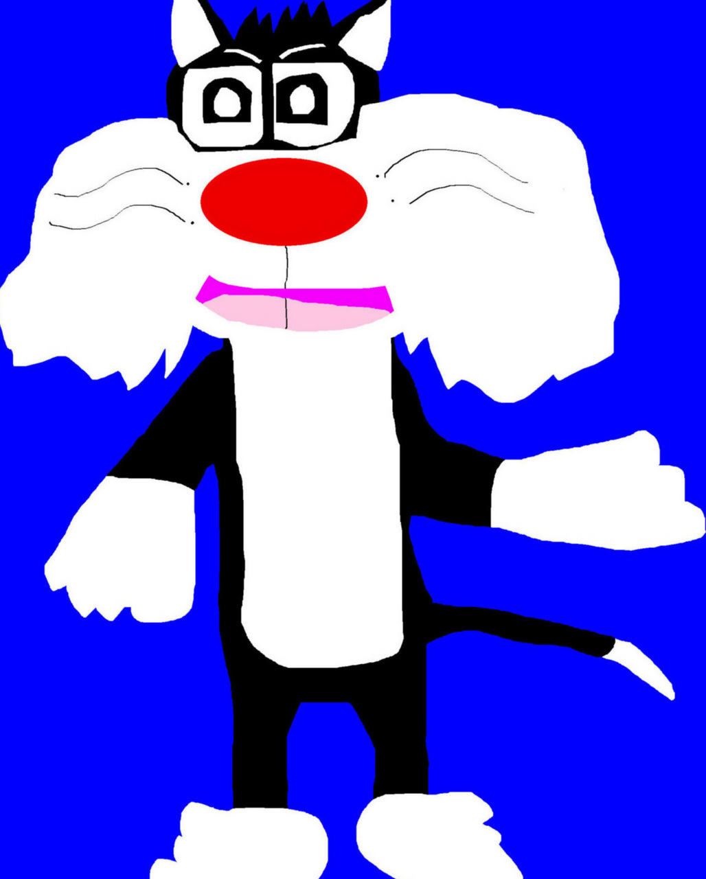 Sylvester The Cat MS Paint New For 2017^ ^ by Falconlobo