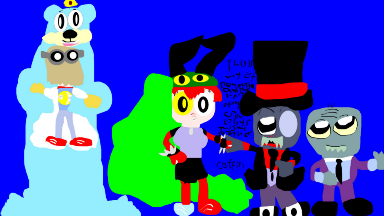 Black Hat Introduces His Gang To His Brother MS Paint Gift For Rogerbibby^^ by Falconlobo