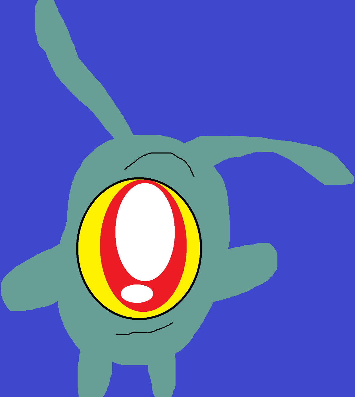 Plankton Plushie Alone by Falconlobo
