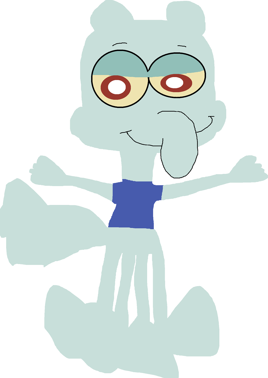 Made up Try At A Son Of Squidward And Sandy Name Cal by Falconlobo