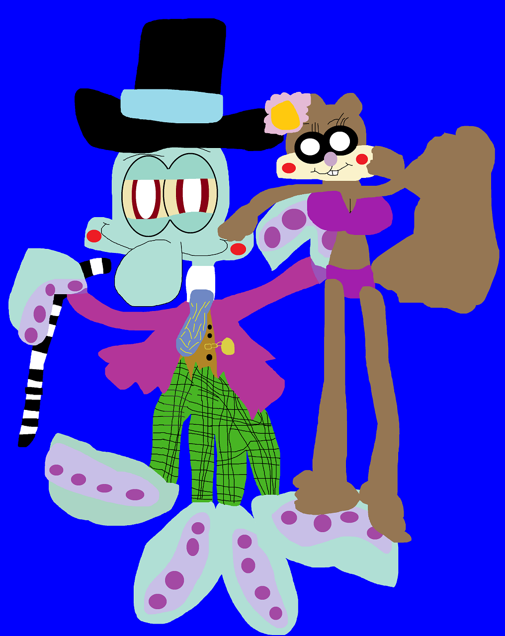 Squidie Wonka And His Squirrel Girl by Falconlobo