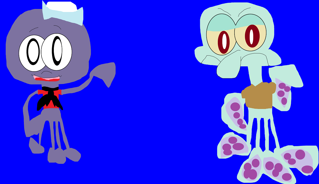 World Octopus Day^^  a Squiddly Diddly Annoying Squidward by Falconlobo
