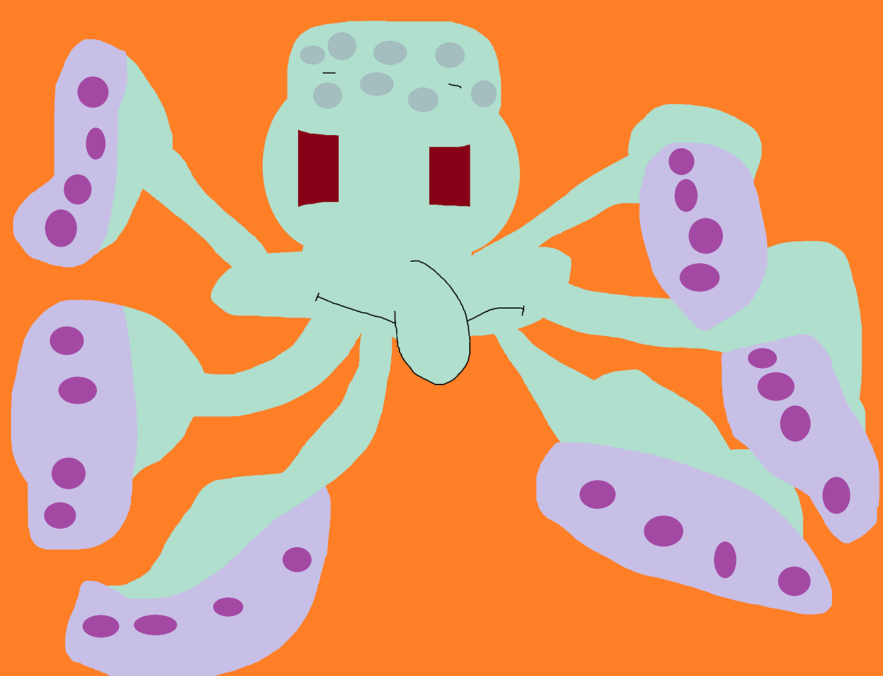 Squidward Octopus Pop Non Anthro Edition by Falconlobo